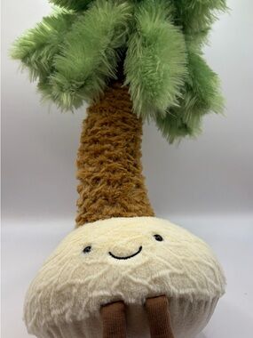 Plush Smiling Pammie Palm Tree in Green and Cream